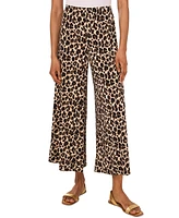 Vince Camuto Women's Animal-Print Pull-On Wide-Leg Pants