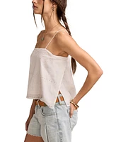 Lucky Brand Women's Embroidered Breezy Cotton Tank Top