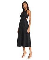 Donna Morgan Women's Sleeveless Halter Maxi Dress