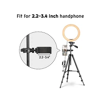 Yescom 10" Dimmable Selfie Led Ring Light with Tripod Stand Phone Holder for Livestream