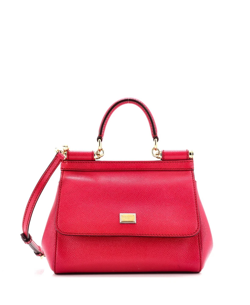 Pre-Owned Dolce & Gabbana Medium Miss Sicily Bag Leather