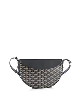 Pre-Owned Goyard Hirondelle Shoulder Bag Coated Canvas and Leather