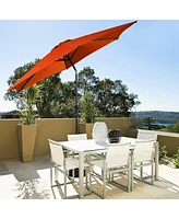 9 Ft Outdoor Market Patio Table Umbrella Push Button Tilt Crank Lift