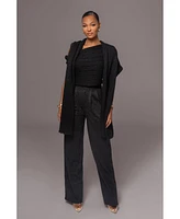 Jluxlabel Women's Soft Life Cable Knit Sweater Top