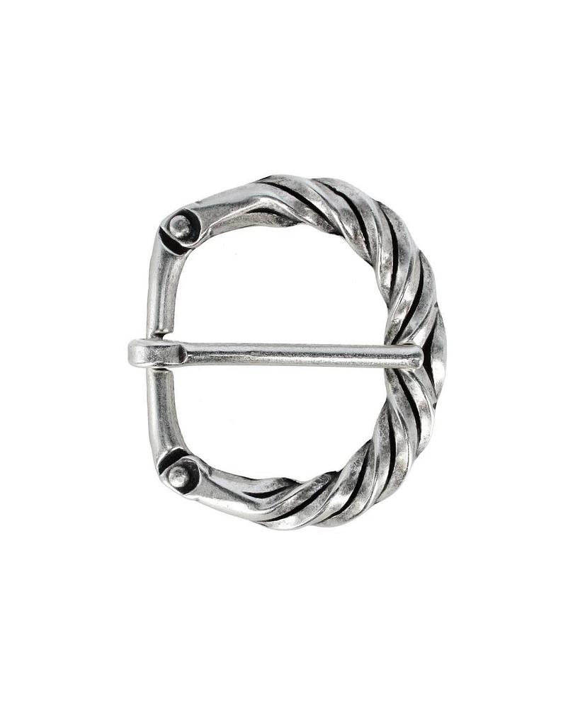 Trafalgar Men's 40mm Italian Solid Brass Twisted Patterned Harness Belt Buckle