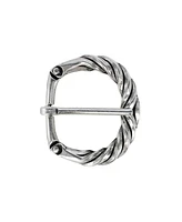 Trafalgar Men's 40mm Italian Solid Brass Twisted Patterned Harness Belt Buckle
