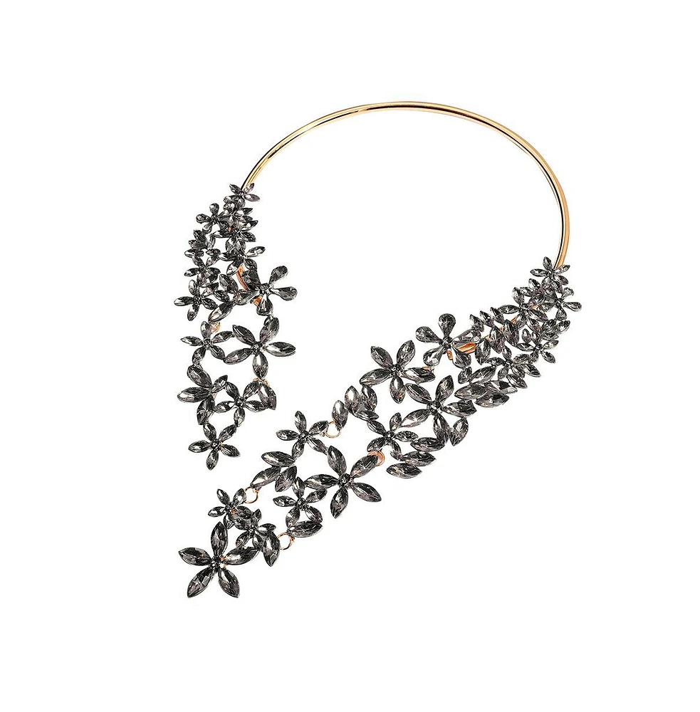 Sohi Crytstal-Cluster Statement Necklace