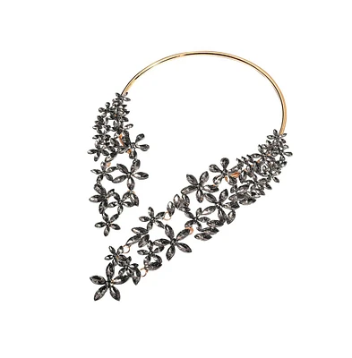 Sohi Crytstal-Cluster Statement Necklace