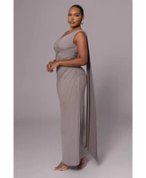 Jluxlabel Women's Kianna Drape Maxi Dress