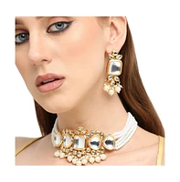 Sohi Mirror-Stone Jewellery Set