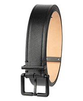 Calvin Klein Men's Metal Finishes Leather Dress Belt