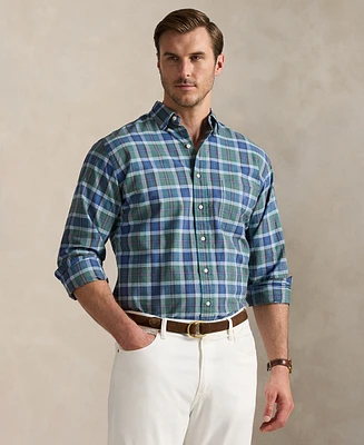 Polo Ralph Lauren Men's Big & Tall Plaid Oxford Shirt