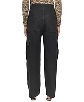 Dkny Jeans Women's High Rise Cotton Cargo