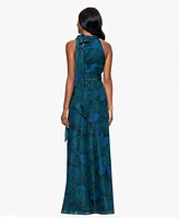 Betsy & Adam Women's Sleeveless Scarf-Neck Dress
