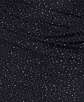 Betsy & Adam Women's Solid-Color Studded Long Halter Dress