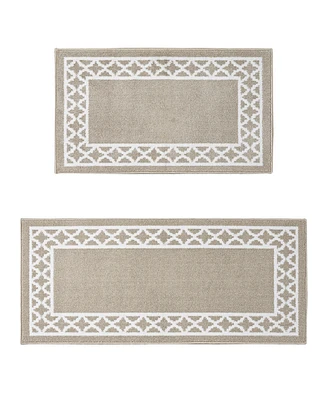Nautica Collin Trellis Border Tufted 2-Pc. Runner Rug Set