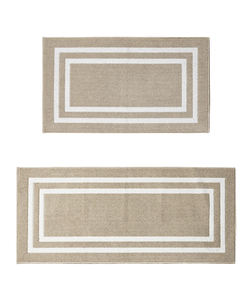 Nautica Double Line Border Tufted 2-Pc. Runner Rug Set