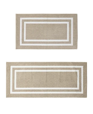 Nautica Double Line Border Tufted 2-Pc. Runner Rug Set