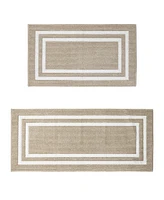 Nautica Double Line Border Tufted 2-Pc. Runner Rug Set