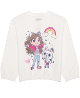 Hybrid Toddler and Little Girls 2-Piece Gabby's Dollhouse Long Sleeve Top Skirt Set