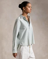 Polo Ralph Lauren Women's Cropped Boxy Chambray Shirt