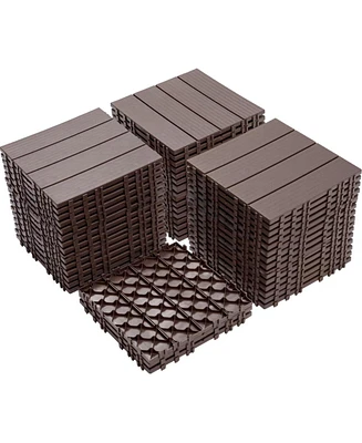 Plastic Deck Tiles (44 Pack) - Light Coffee
