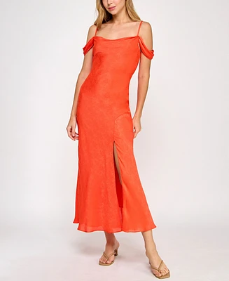 Bcx Juniors' Off-The-Shoulder A-Line Dress