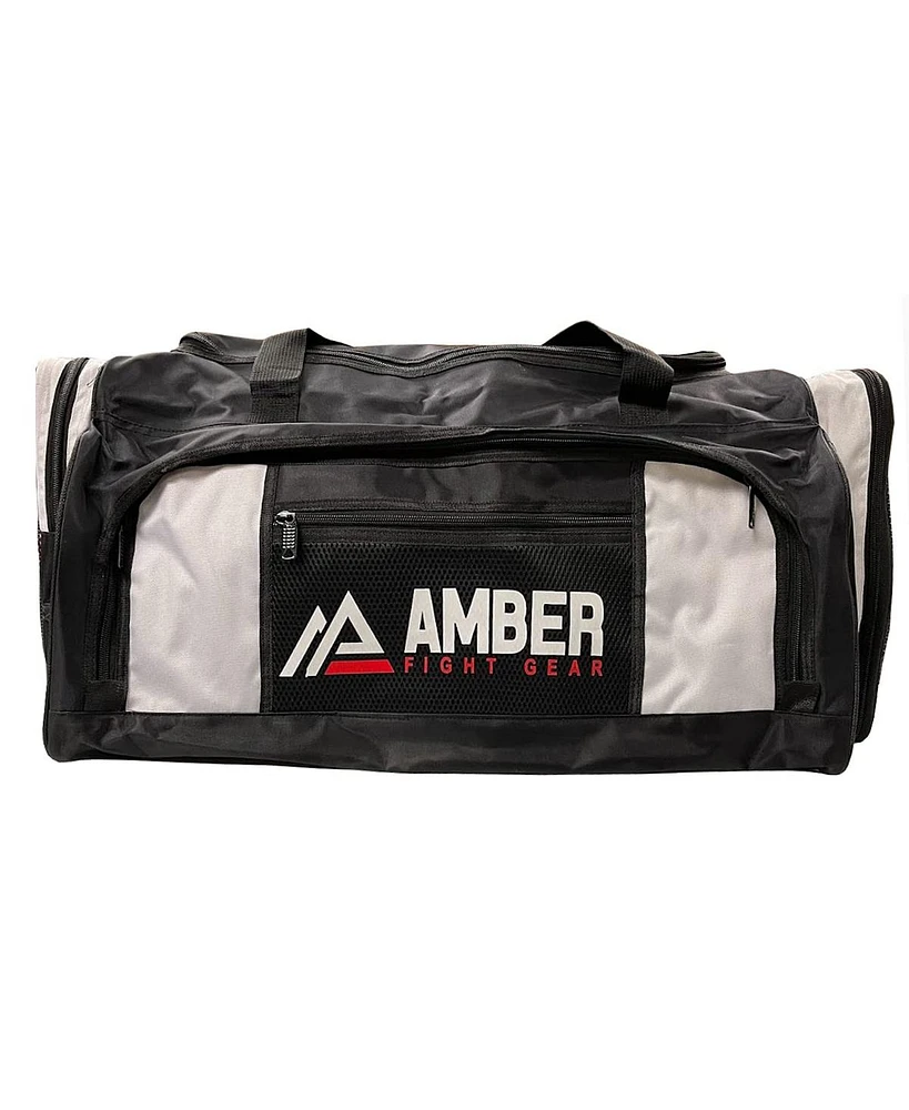 Amber Fight Gear Hold-All Gym Bag, Breathable Mesh Duffel for Boxing, Mma, Kickboxing, Muay Thai & Fitness – Waterproof, Rip-Stop Nylon, Large