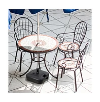 Fillable Patio Umbrella Base with Handle Fit 1.5 Inch Umbrella Poles