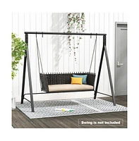 Patio Metal Swing Stand with A-Shaped Structure