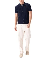 Members Only Men's Jc Polo Cable Knit Sweater