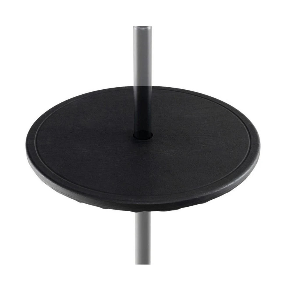 20 Inches Outdoor Adjustable Umbrella Table with 1.5 Inches Umbrella Hole