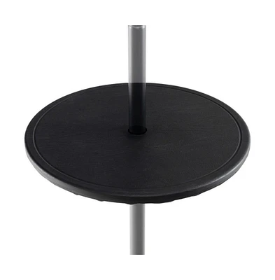 20 Inches Outdoor Adjustable Umbrella Table with 1.5 Inches Umbrella Hole
