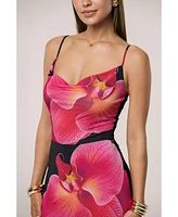 Jluxlabel Women's Floral Petal Dreams Cowl Top