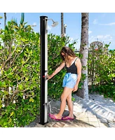 7.2 Feet 9.3 Gallon Solar Heated Shower with Adjustable Head and Foot Tap