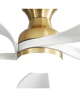 Sofucor 52" Modern Smart Ceiling Fan with 5 Solid Wood Blades