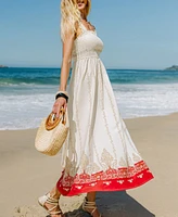 Cupshe Women's Coconut Sky Two-Toned Maxi Beach Dress