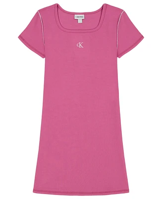 Clavin Klein Big Girls Exposed Seam Dress