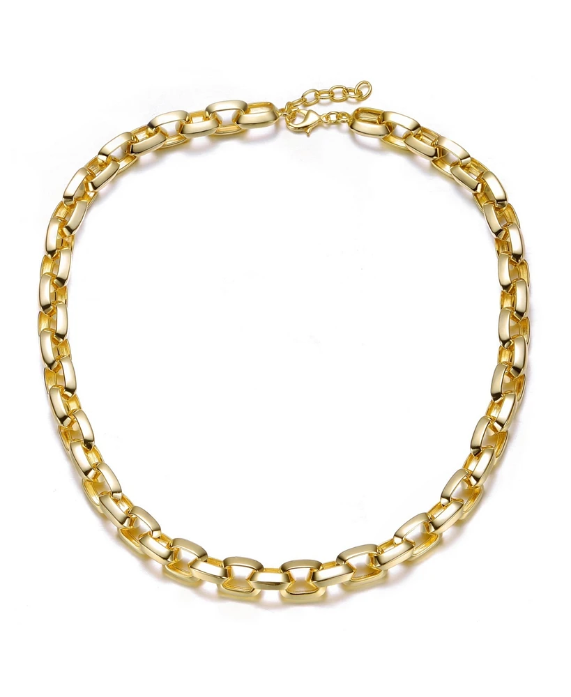 14K Gold Plated Slim Chain Link Bracelet