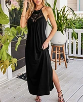 Cupshe Women's Bohemian Lace Maxi Beach Dress