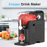 Chivalz Professional Frozen Drink Maker, Slushy Machine, 6 Preset Programs, Led Display, Self-Cleaning, Black