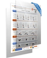 Lifepro Whole Body Vibration Plate Exercise Poster – Full-Body Workout Guide with Training Suggestions & Step-by-Step Instructions for Vibratio