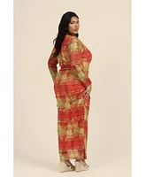 Fashion-szn Curve Plus Long Sleeve Maxi Dress
