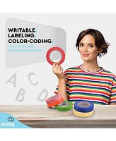 Enday Colored Masking Tape ( Pack) ft x 1 in