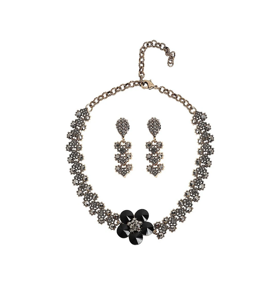 Sohi Maxi Flower Jewellery Set