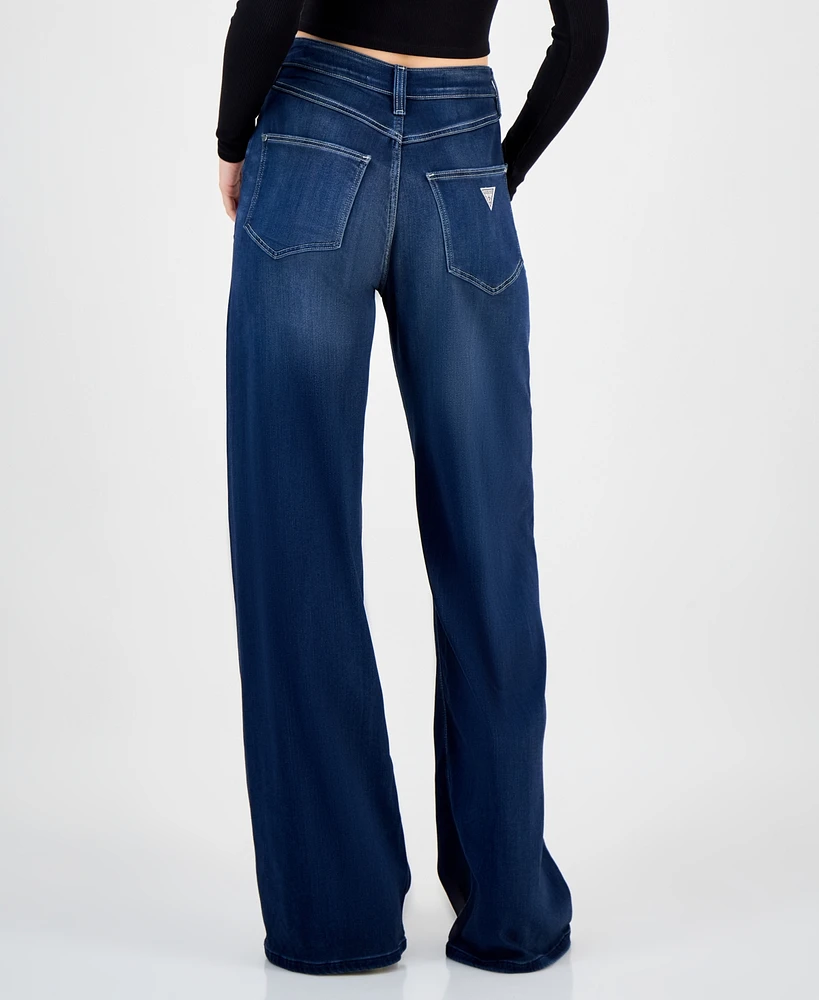 Guess Women's Bellflower Wide-Leg Jeans