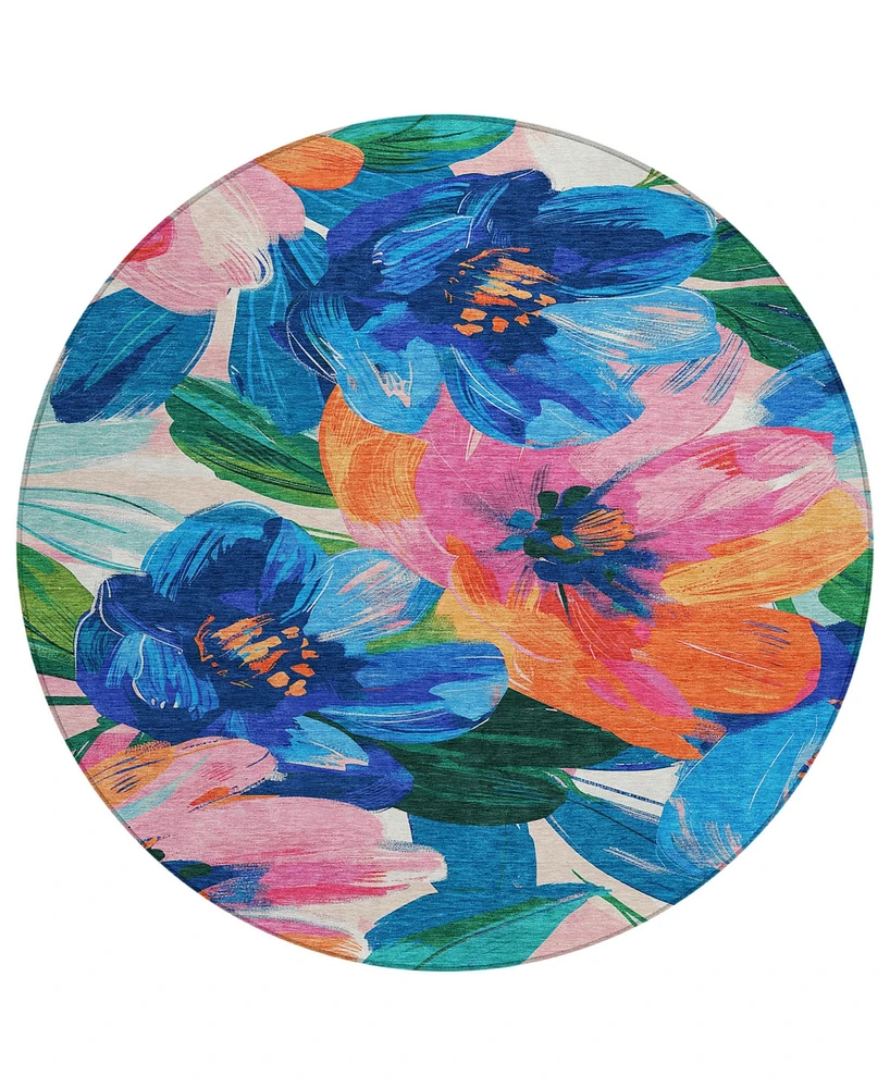 Addison Chantille Machine Washable ACN1488 8'x8' Round Area Rug
