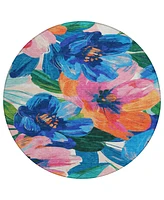 Addison Chantille Machine Washable ACN1488 8'x8' Round Area Rug