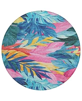 Addison Chantille Machine Washable ACN1497 8'x8' Round Area Rug