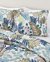 J by J Queen Bold Rainforest -Pc. Quilt Set